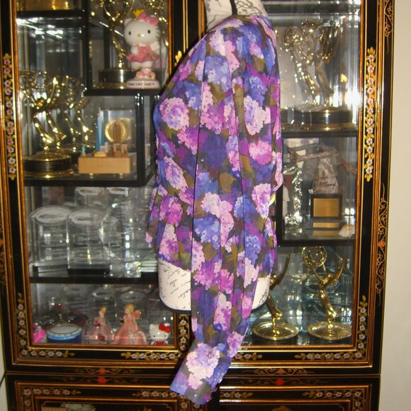 NWOT THE KOOPLES LILAC PRINT TOP 2 - Picture 2 of 6